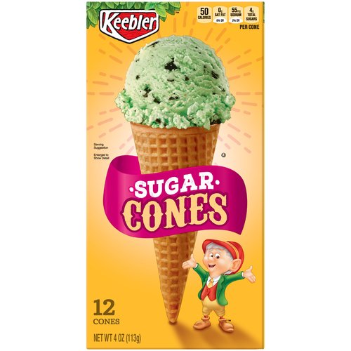 Keebler Sugar Cones, 12 count, 4 oz