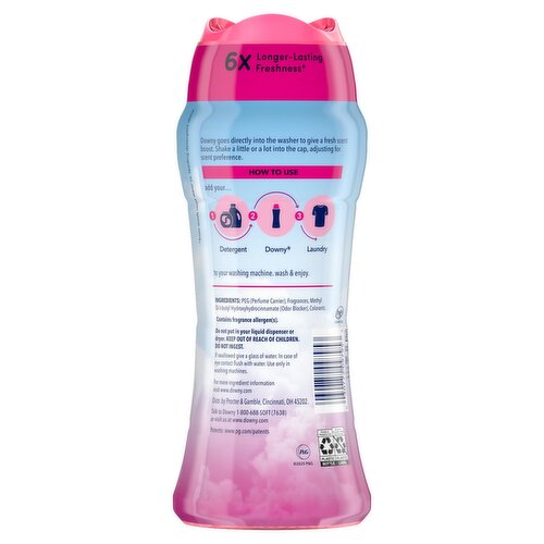 Downy April Fresh In-Wash Laundry Scent Booster Beads, 12.2 oz, laundry scent beads,  Long-lasting  Image 10 of 10