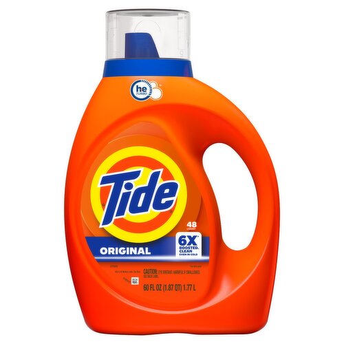 Tide HEC Liquid Laundry Detergent, Original Scent, 60 fl oz, 48 Loads Image 2 of 12