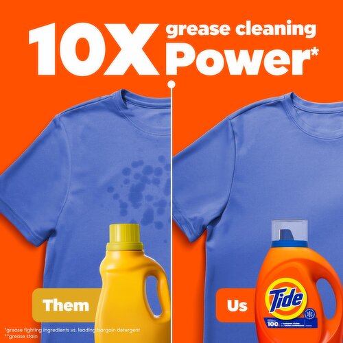 Tide HEC Liquid Laundry Detergent, Original Scent, 60 fl oz, 48 Loads Image 3 of 12