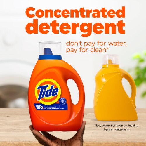 Tide HEC Liquid Laundry Detergent, Original Scent, 60 fl oz, 48 Loads Image 5 of 12