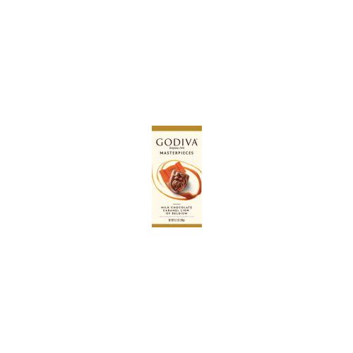 Godiva MASTERPIECES MILK CARAMEL LION IWC SUB 5.1oz*
GODIVA MILK CHOCOLATE CARAMEL LION OF BELGIUM
A creamy milk chocolate shield filled with a sublime caramel filling. Inspired by Godiva's most cherished chocolate, a majestic 'shield' proudly embossed with the Belgian coat of arms created to commemorate the appointment of Godiva to the Royal Court of Belgium in 1968
GODIVA MASTERPIECES are exquisitely crafted chocolates with luxuriously smooth, creamy fillings inspired by the most iconic Godiva chocolates ever created by our Chef Chocolatiers in over 90 years of Belgian artistry and craftsmanship. Share the wonder of legendary Godiva chocolates with Masterpieces individually wrapped chocolates or savor the moment with a Masterpieces filled chocolate bar.
GODIVA MASTERPIECES - A MASTERPIECE WITHIN REACH
Inspired by a legendary Godiva chocolate, the Masterpieces Milk Chocolate Caramel Lion of Belgium is a delicate milk chocolate shield filled with deliciously smooth caramel.
Individually wrapped for a moment of indulgence at home, the office, or with friends.