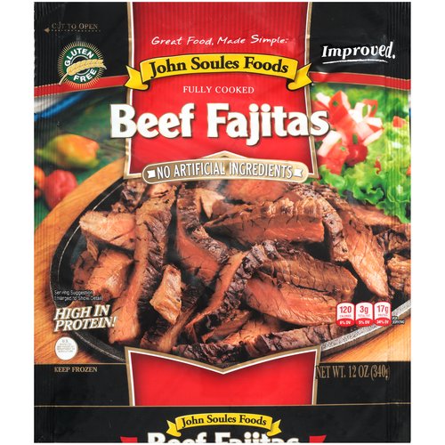 John Soules Foods Beef Fajitas, 12 oz
