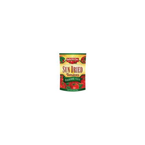 Bella Sun Luci Julienne - Cut California Sun Dried Tomatoes, 3 oz
Women Owned™
Sun Dried Tomatoes - Lycopene is an antioxidant that fights free radicals - Each serving contains 1,239 mcg of lycopene. Add robust flavor to your favorite recipe or simply enjoy as a fat free snack.