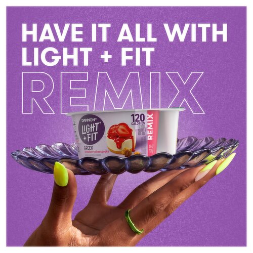 Dannon Light + Fit Remix Greek Strawberry Cheesecake Fat Free