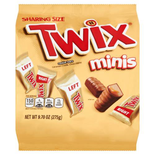 TWIX Caramel Fun Size Candy Bars, 3.28oz (6 pack)