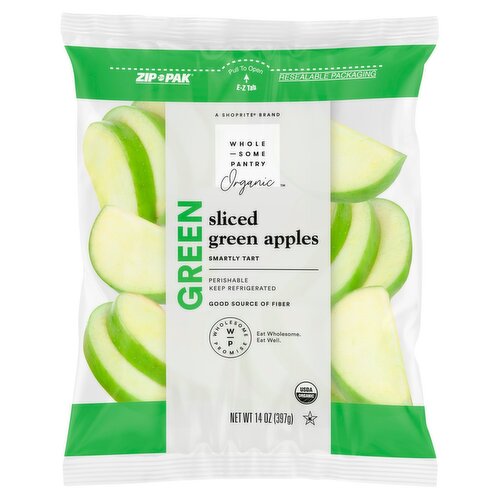 Wholesome Pantry Organic Sliced Green Apples, 14 oz