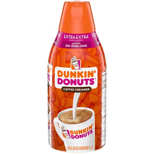 Dunkin' Donuts Extra Extra Coffee Creamer, 48 fl oz