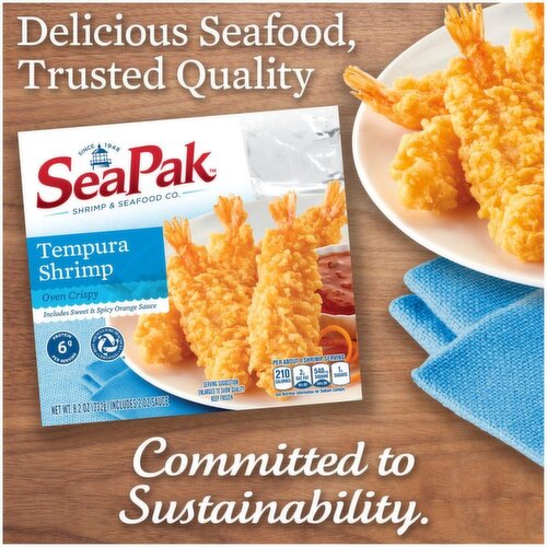 SeaPak Oven Crispy Tempura Shrimp, 8.2 oz - The Fresh Grocer