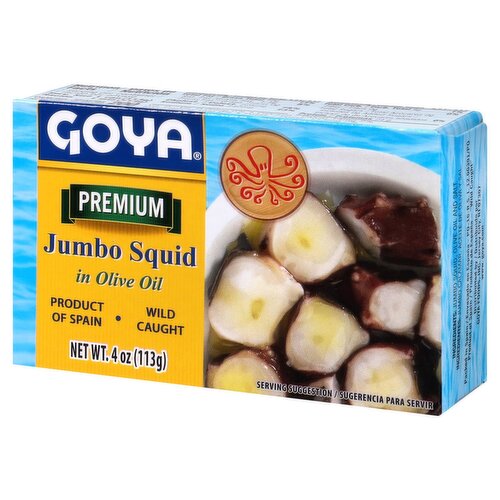Goya Premium Jumbo Squid in Olive Oil, 4 oz
