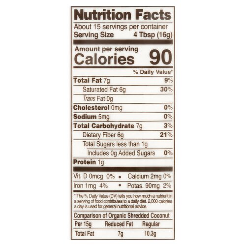Let's Do Organic Reduced Fat Unsweetened Shredded Coconut, 8.8 oz Image 4 of 4
