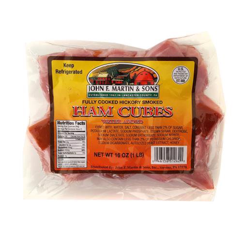 John F Martin Ham Cubes, 1 pound