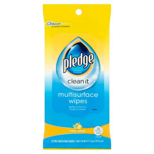 Shop Pledge Citrus Multisurface Wipes & Disinfectant All-Purpose
