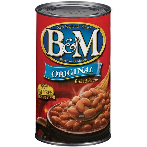 B&M Original with Molasses, Pork & Spices Baked Beans, 28 oz
Delicious B&M baked beans are slow-baked in brick ovens for hours. Our baking method produces baked beans with a perfect texture and deep flavor unlike any others. B&M baked beans are sweetened with molasses and sugar, are an excellent source of fiber and 99% Fat Free. With B&M baked beans, you'll enjoy every spoonful!