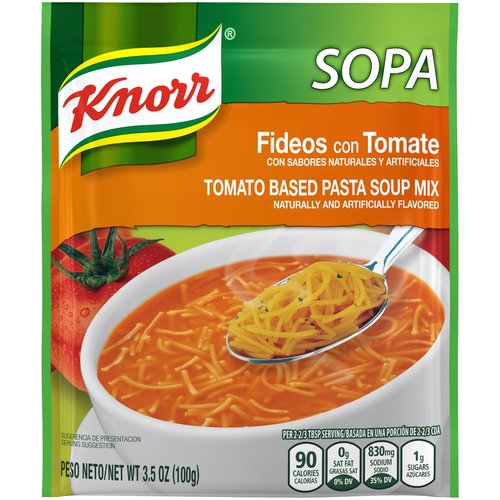 Knorr Sopa/Pasta Soup Mix Tomato Based Noodle Pasta 3.5 oz