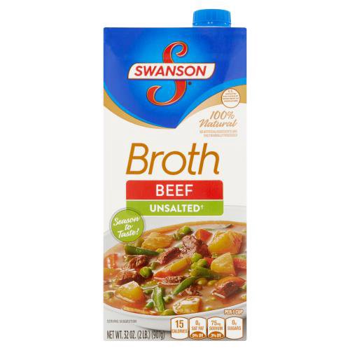 Swanson Unsalted Beef Broth