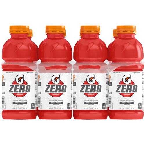 Gatorade Zero Glacier Freeze Thirst Quencher 8 20 Fl Oz Bottles Multipack, Electrolytes