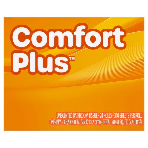 Scott Comfort Plus Unscented Bathroom Tissue, 24 count - The Fresh
