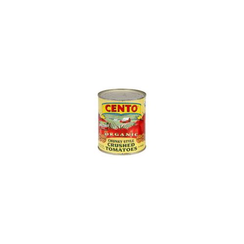 Cento Organic Chunky Style Crushed Tomatoes in Puree with Basil Leaf, 28 oz