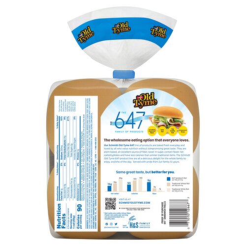 Schmidt Old Tyme 647 Sandwich Roll, 8 count, 14 oz Image 3 of 5