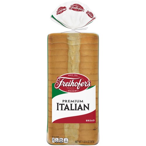 Freihofer's Bakery Premium Italian Bread, 1 lb 4 oz
Made with no seeds, Freihofer's Premium Italian Bread is Kosher and contains 0 grams of trans fat.