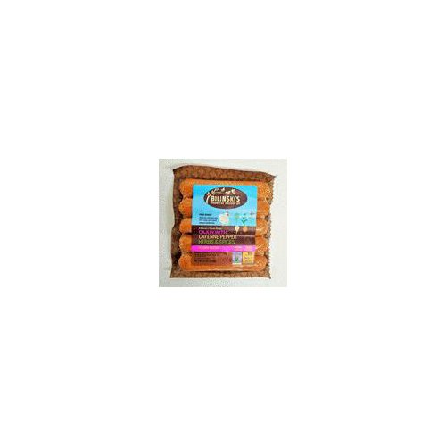 Bilinski's Cajun Style Chicken with Peppers Blended Sausage, 5 count, 12 oz
Peppery Cajun Style Blended Sausage
Our Spicy Cajun Style sausage blends roasted red peppers, garlic, and chicken into a delicious recipe that's perfect for every occasion!
Gluten Free & 100% Natural*
*Minimally processed with no artificial ingredients.