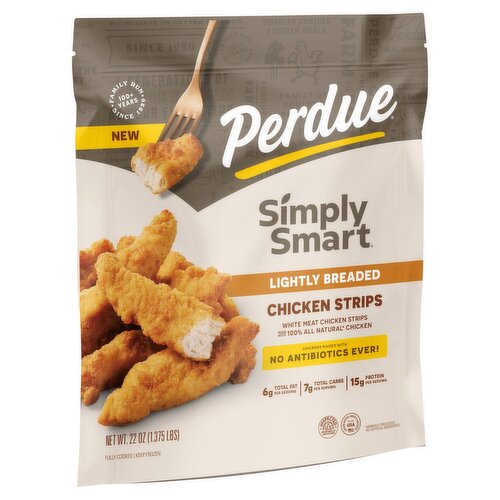 Perdue Simply Smart Lightly Breaded Chicken Strips, 22 oz