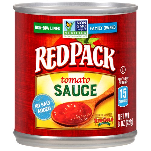 Red Gold RedPack Tomato Sauce, 8 oz
Allergy Friendly
Free of the 8 most common allergens in the US
Our products are free of:
✓ wheat
✓ peanuts
✓ soy
✓ dairy
✓ tree nuts
✓ fish
✓ egg
✓ shellfish
Also made without casein, potato, sesame and sulfites.