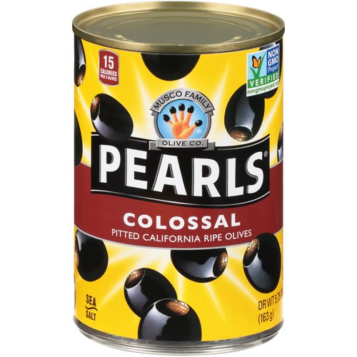 Musco Family Olive Co. Pearls Colossal Pitted Ripe Olives, 5.75 oz