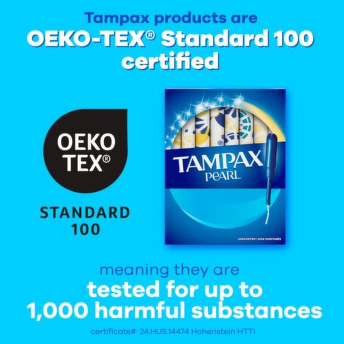 Tampax Pearl Tampons, with LeakGuard Braid, Super Absorbency