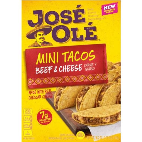 José Olé Beef & Cheese Mini Tacos, 16.2 oz