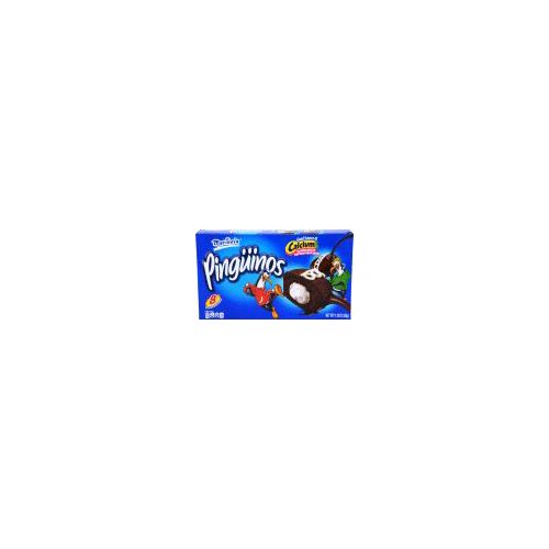 Marinela Pingüinos Chocolate Crème-Filled Cupcakes, 11.28 oz, 8 count
Are you in the mood for something delicious? Pingüinos cupcakes will satisfy your craving. Enjoy the delectable taste of a delicious artificially flavored chocolate cupcake filled with rich crème, topped off with a rich chocolate coating and a decorative white frosting swirl for a taste you won't forget.