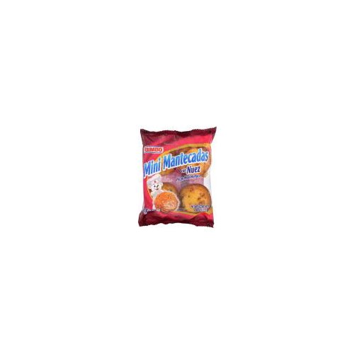 Bimbo Mantecadas Mini Vanilla Muffins with Pecans, 4 count, 4.34 oz