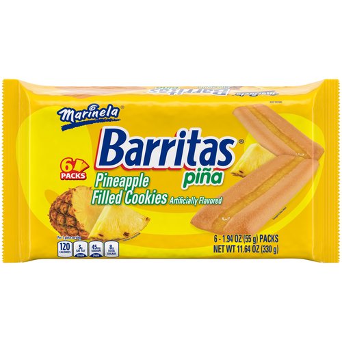 Marinela Barritas De Pina-Pineapple Filled Cookies, 11.64 oz