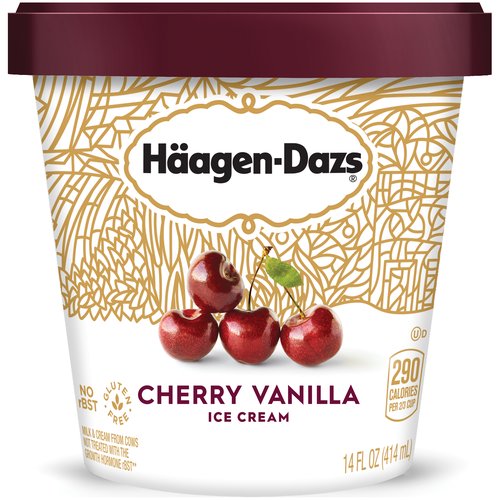 No rBST
Milk & Cream from Cows Not Treated with the Growth Hormone rBST**
**No Significant Difference Has Been Shown Between Milk from rBST Treated and Non-rBST Treated Cows.
Sun-ripened black cherries mix effortlessly with our sweet Madagascar vanilla ice cream. Forget the cherry on top, it's the ones inside that matter most.
Thät's dazs™