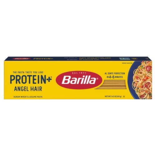 Barilla Protein+ Angel Hair Grain & Legume Pasta, 14.5 oz