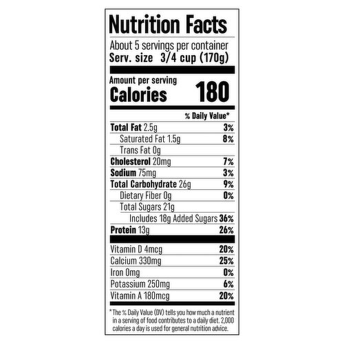 Cabot Creamery Reduced Fat Vanilla Bean Greek Yogurt, 2 lbs