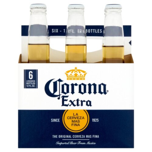 Corona Extra Beer, 12 fl oz, 6 count - The Fresh Grocer