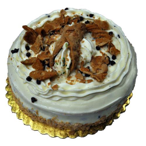 Leonard Novelty Bakery 8 Inch Single Layer Cannoli Cake, 24 oz