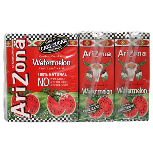 AriZona Watermelon Fruit Juice Cocktail, 6.75 fl oz, 8 count