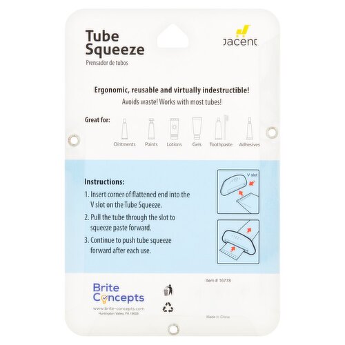 Push tube squeezer, 2 each Push tube squeezer, 2 each