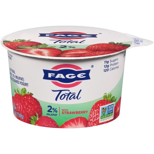 Fage Total Milkfat 2% Greek Yogurt with Strawberry, 5.3 oz