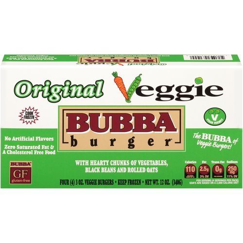 Bubba Burger Veggie Burgers, 12 oz