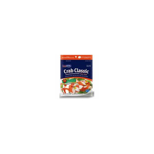 Trans Ocean Crab Classic Flake Style Imitation Crab, 8 oz
Wild Alaska Pollock with King Crab Meat Added

Enjoy the great taste & healthy benefits of Crab Classic.
• Gluten free & heart healthy
• Fully cooked & ready-to-eat
• Wild & sustainable Alaska Pollock