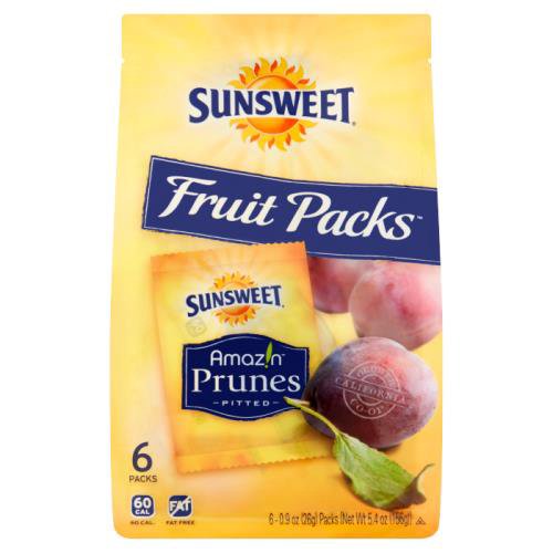 Sunsweet Amaz!n Pitted Prunes Fruit Packs, 0.9 oz, 6 count
Enjoy Amaz!n Prunes in our Fruit Packs, with only 70 calories per serving. Sunsweet Amaz!n Prunes provide the nutrition you need to keep your body feeling good and energized.
Fruits & veggies more matters®