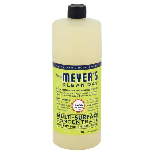 Mrs. Meyer's Clean Day Lemon Verbena Scent Multi-Surface Concentrate, 32 fl oz