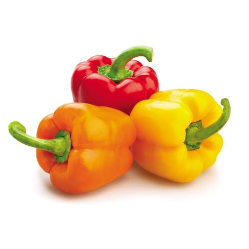 Fresh Rainbow Bell Peppers, 3 each