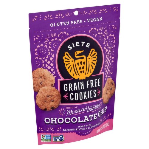 Siete Grain Free Chocolate Chip Cookies, 4.5 oz - Fairway