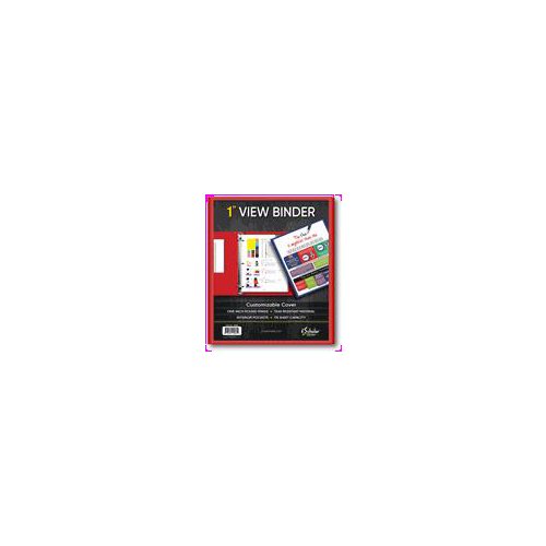 iScholar 3 Ring 1 Inch View Binder Assorted Colors, 1 each