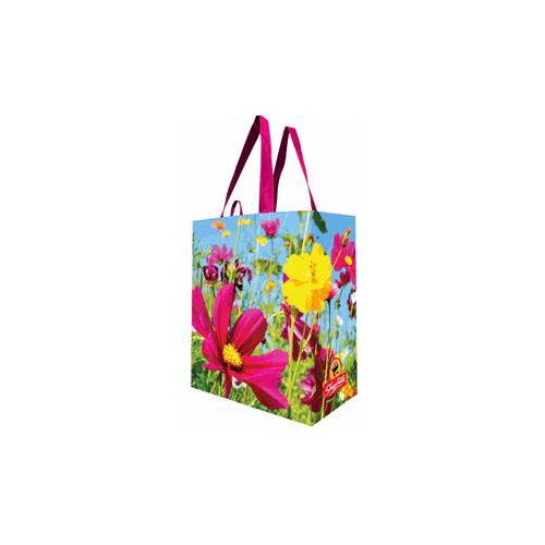ShopRite Reusable Shopping Bag - Wild Flower Design, 1 each